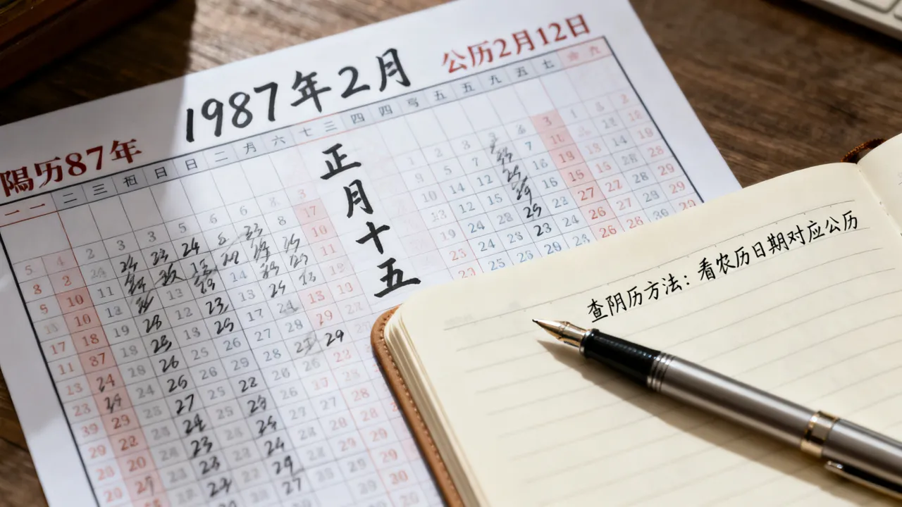 1987年阴历表怎么查,1987年农历阳历对照表 1987年阴历表怎么查,1987年农历阳历对照表