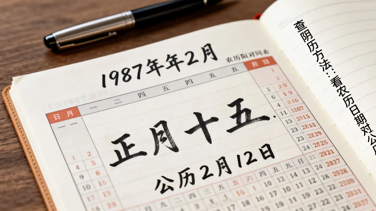 1987年阴历表怎么查,1987年农历阳历对照表 1987年阴历表怎么查,1987年农历阳历对照表