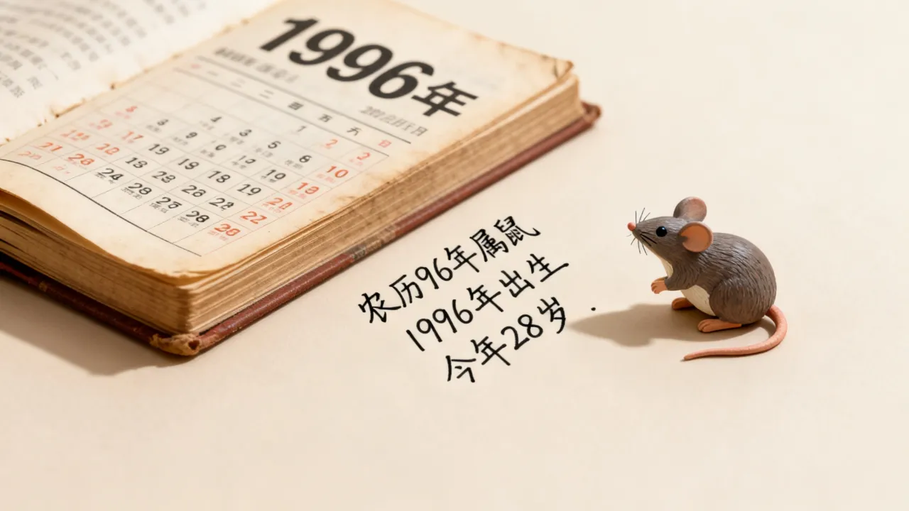 农历96年阴历95年属什么生肖?1996年属鼠今年多大 农历96年阴历95年属什么生肖?1996年属鼠今年多大