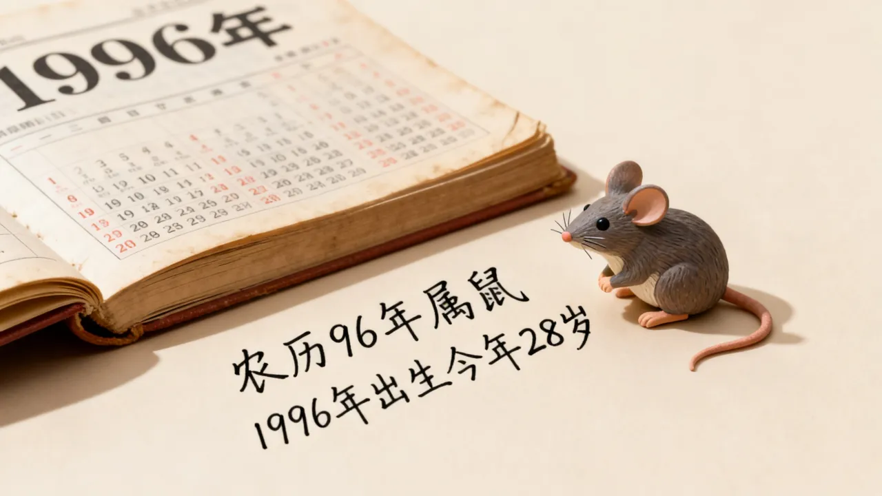 农历96年阴历95年属什么生肖?1996年属鼠今年多大 农历96年阴历95年属什么生肖?1996年属鼠今年多大
