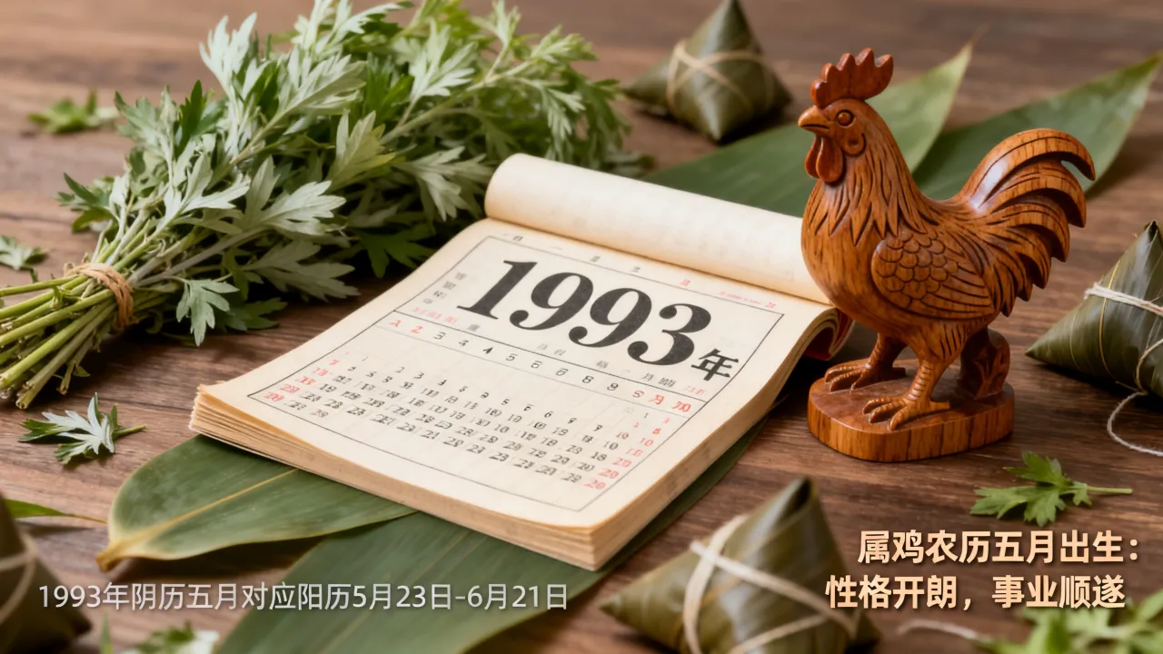 1993年阴历五月是阳历哪几天?属鸡农历五月出生什么命 1993年阴历五月是阳历哪几天?属鸡农历五月出生什么命