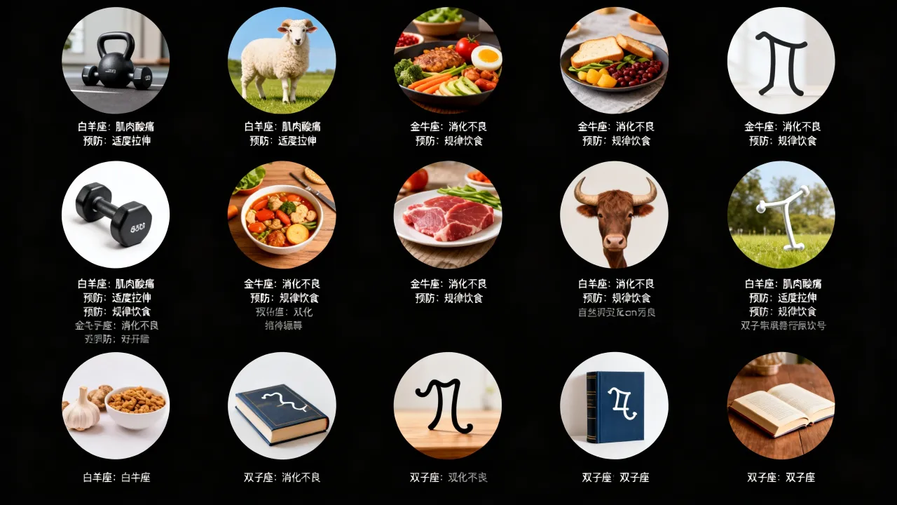 十二星座有哪些病痛?星座健康问题怎么预防 十二星座有哪些病痛?星座健康问题怎么预防