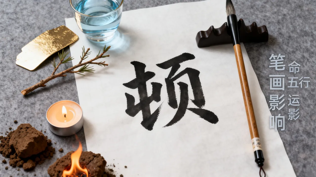 顿字测吉凶有何深意，笔画五行对命运影响大吗