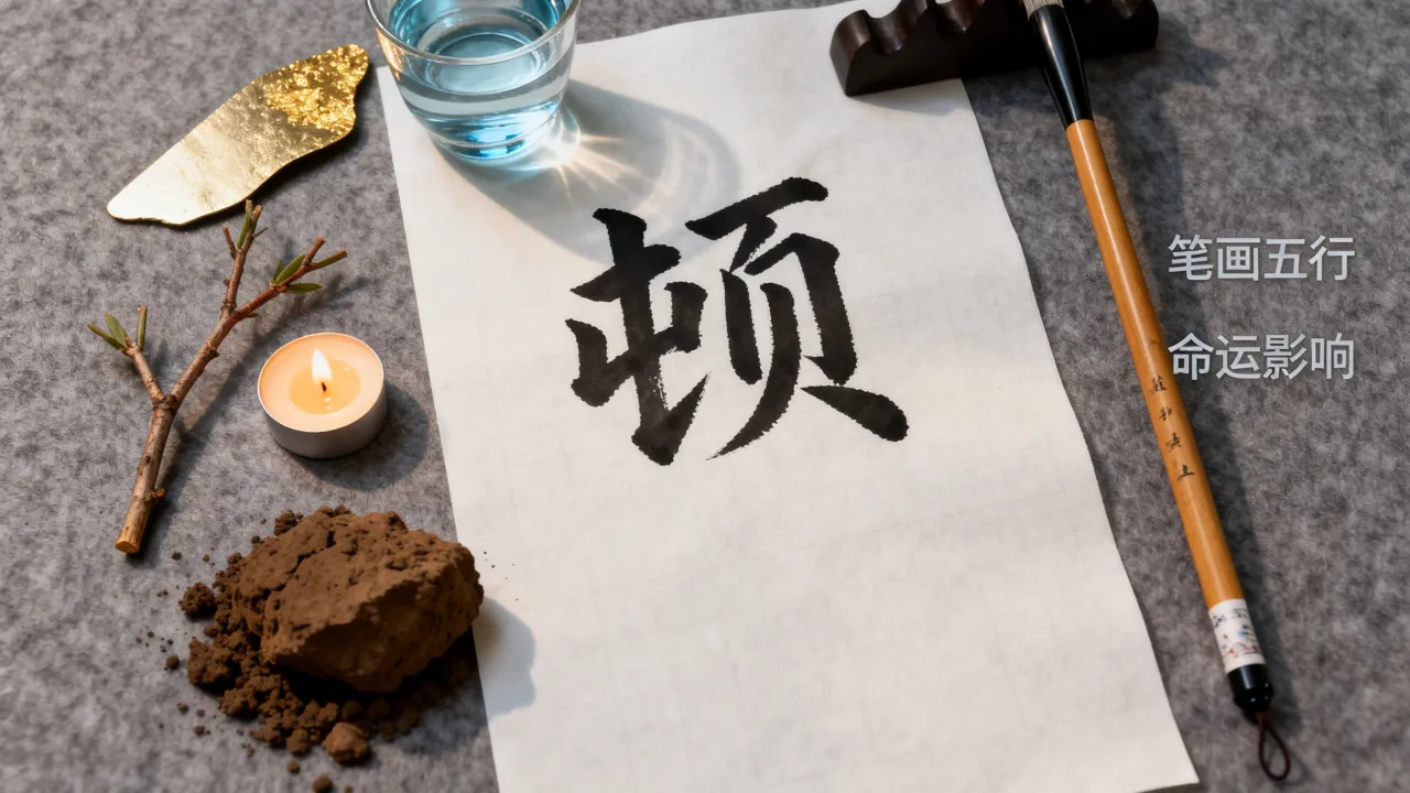 顿字测吉凶有何深意，笔画五行对命运影响大吗