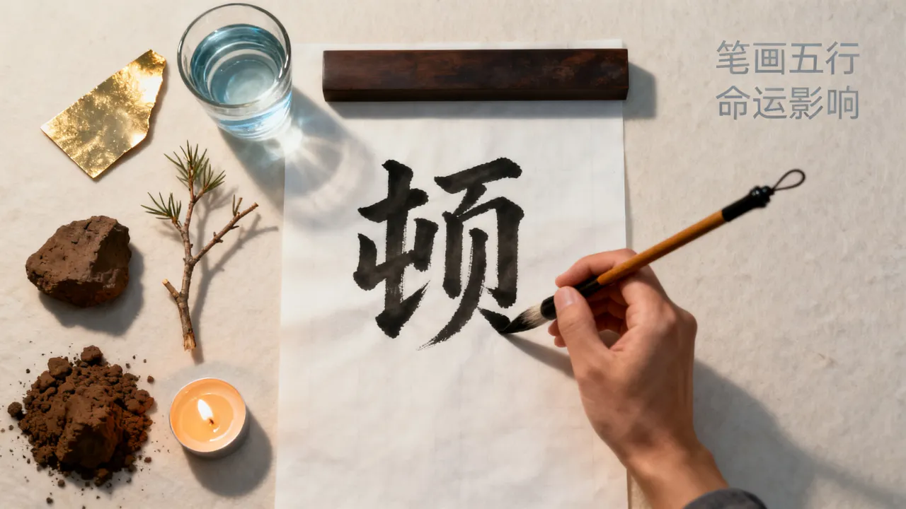 顿字测吉凶有何深意，笔画五行对命运影响大吗