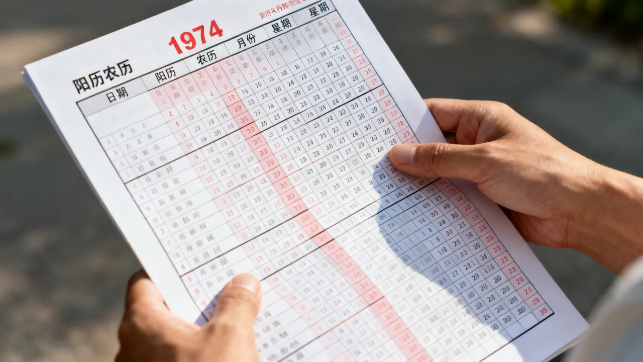1974年阳历农历怎么转换,74年阴阳历转换查询表 1974年阳历农历怎么转换,74年阴阳历转换查询表
