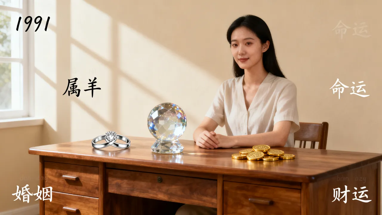 1991属羊女的命运如何，1991属羊女一生婚姻财运怎么样？