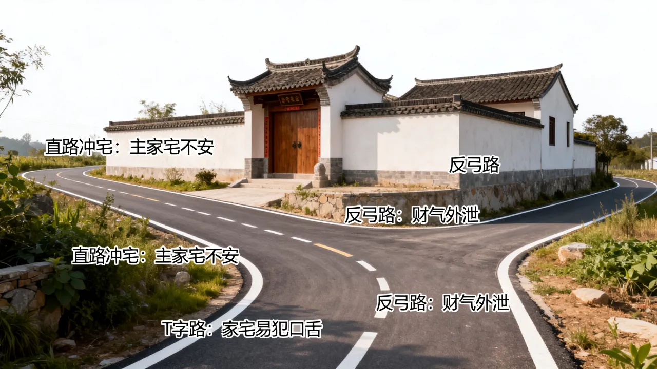 阳宅看路行吉凶怎么看?门前道路风水禁忌有哪些? 阳宅看路行吉凶怎么看?门前道路风水禁忌有哪些?