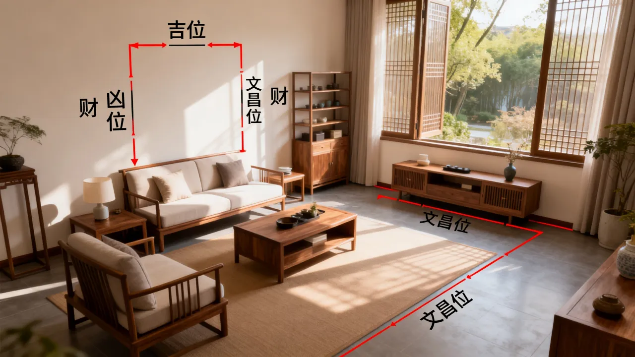 房间吉凶分布图怎么看，如何正确解读房间风水吉凶方位？