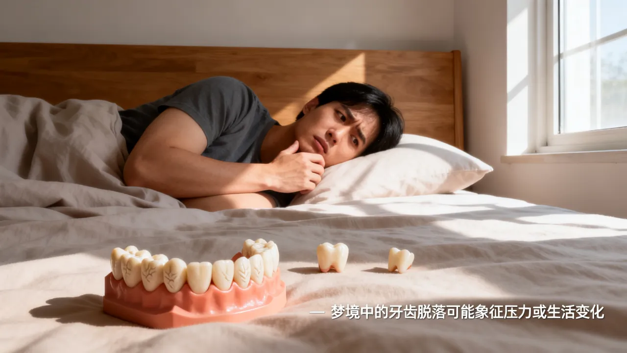 梦见下排牙齿掉光代表着什么，有什么预兆和暗示？