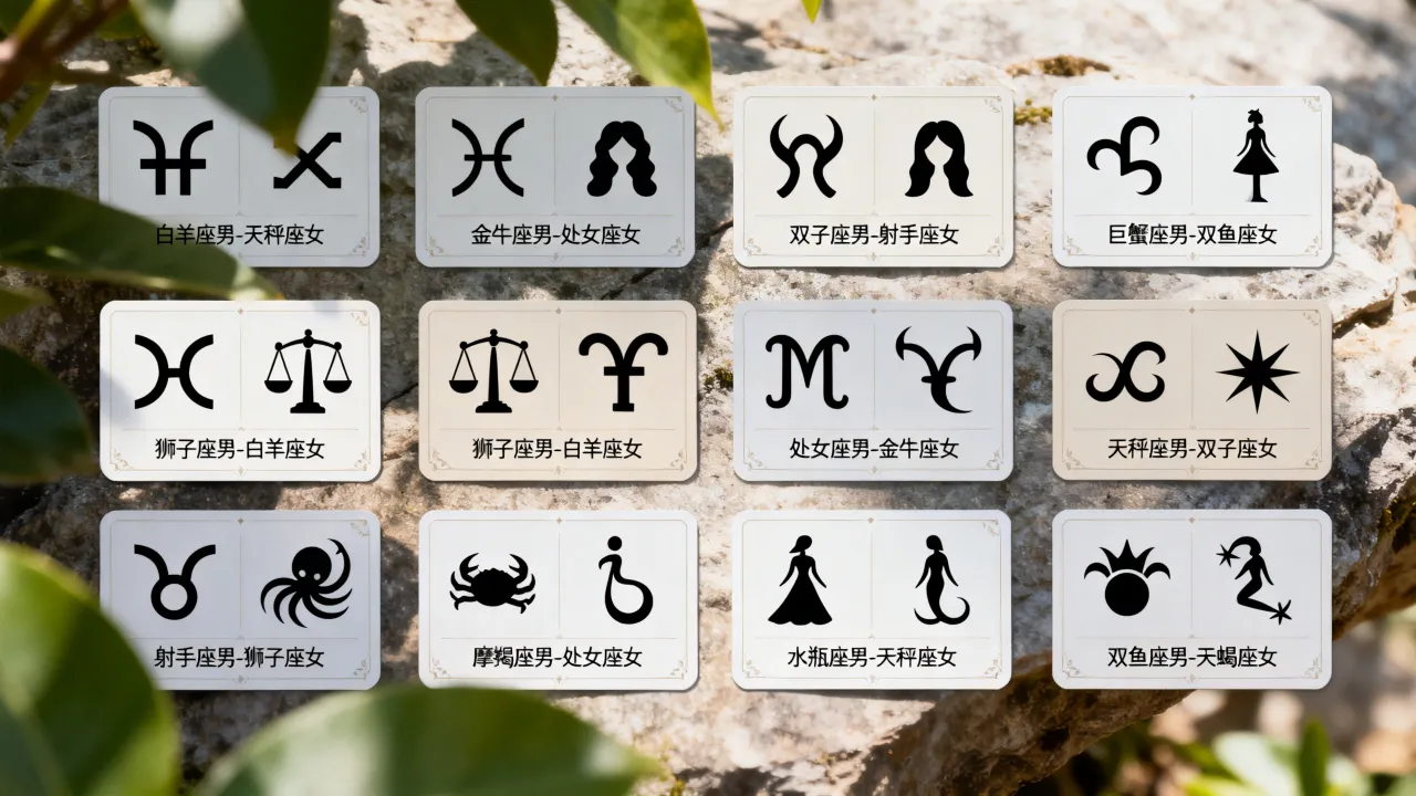十二星座男适合和什么星座女在一起最配？星座配对指南