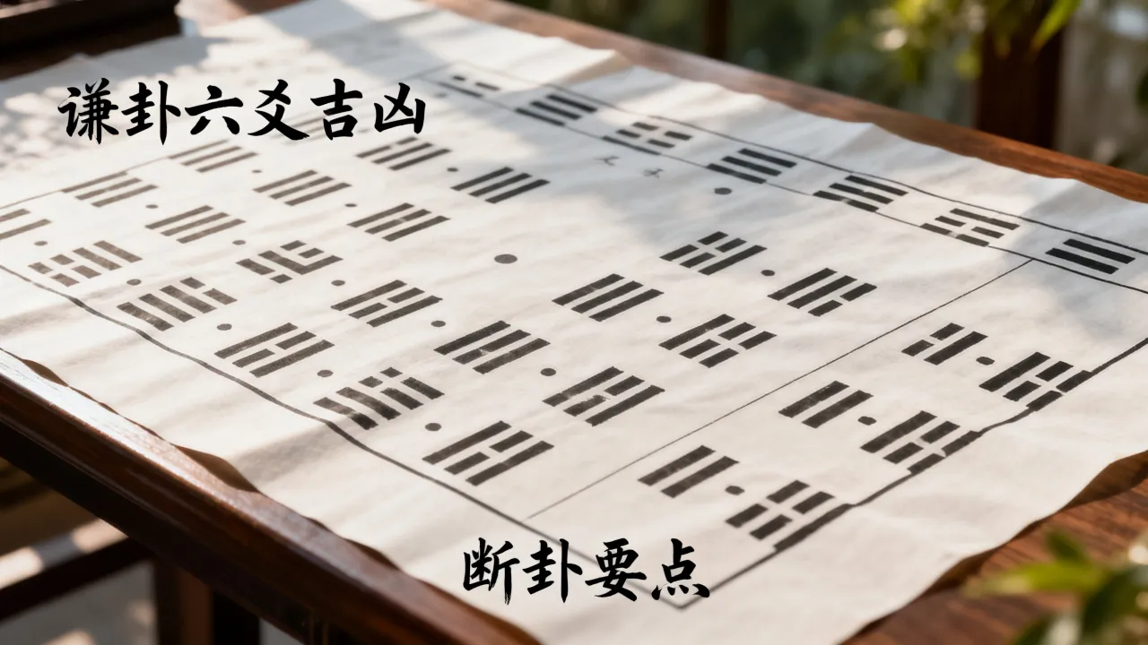 谦卦怎么断吉凶详解图,谦卦六爻吉凶如何断 谦卦怎么断吉凶详解图,谦卦六爻吉凶如何断