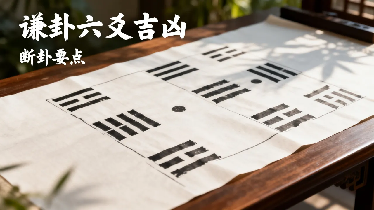 谦卦怎么断吉凶详解图,谦卦六爻吉凶如何断 谦卦怎么断吉凶详解图,谦卦六爻吉凶如何断