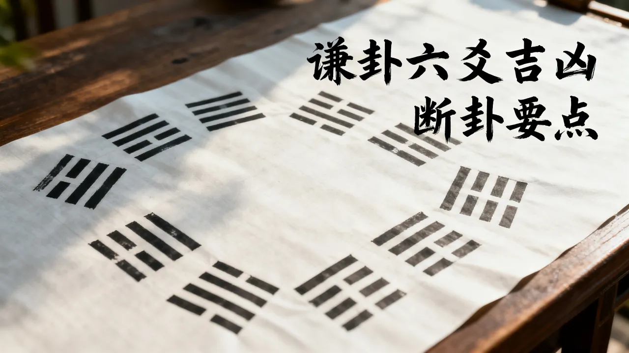 谦卦怎么断吉凶详解图,谦卦六爻吉凶如何断 谦卦怎么断吉凶详解图,谦卦六爻吉凶如何断