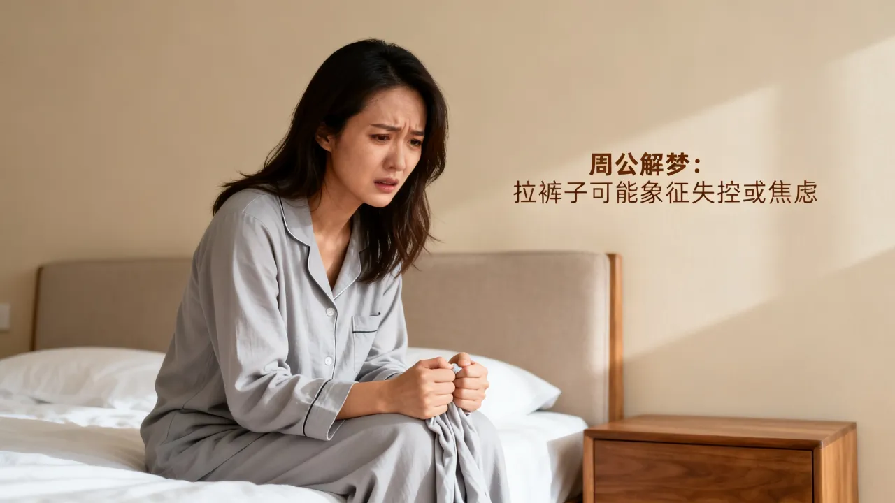 梦见拉在裤子上预示了什么，周公解梦梦见拉裤子是什么意思