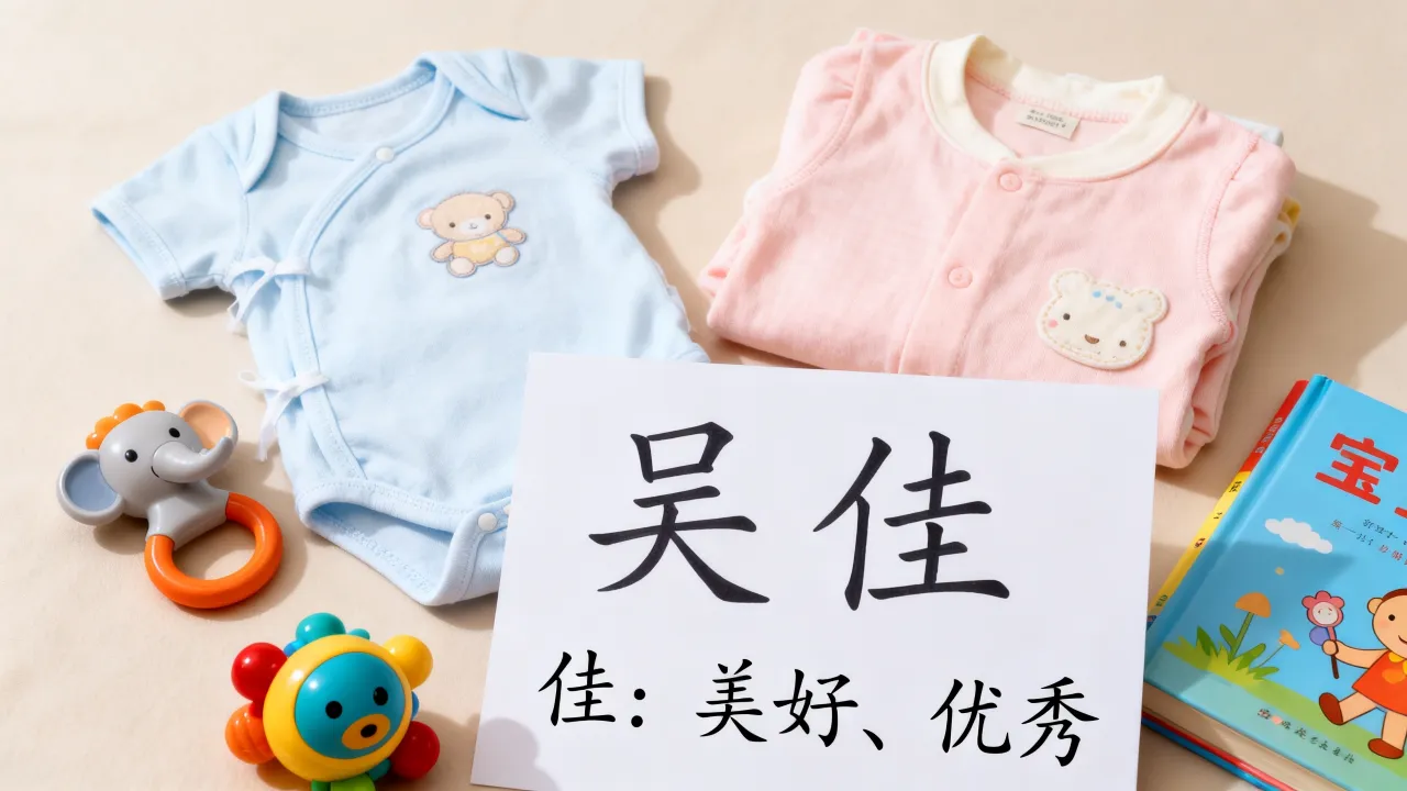 宝宝起名吴佳什么好，吴佳名字寓意如何？
