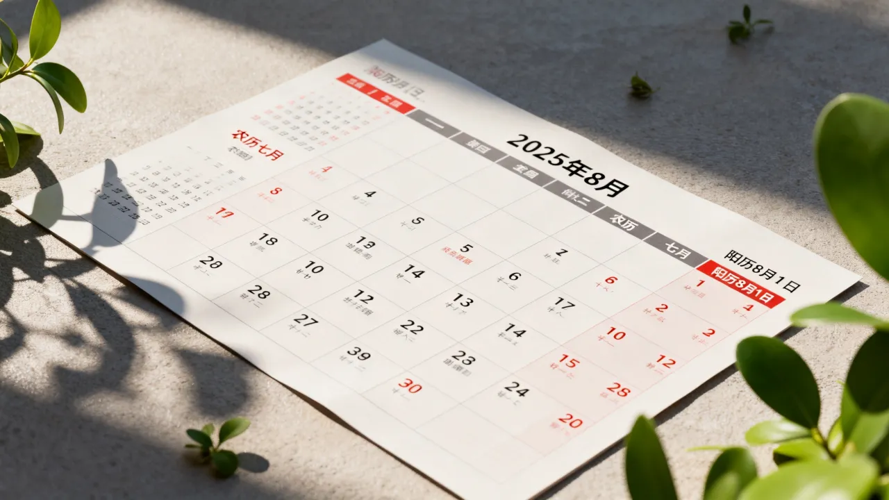 8月阴历日历怎么查,2025年8月农历阳历对照表哪里看 8月阴历日历怎么查,2025年8月农历阳历对照表哪里看