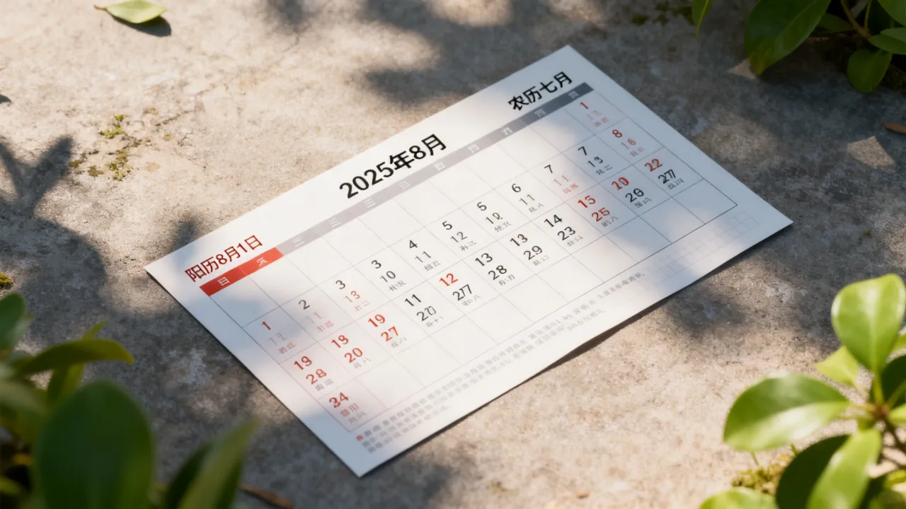 8月阴历日历怎么查,2025年8月农历阳历对照表哪里看 8月阴历日历怎么查,2025年8月农历阳历对照表哪里看
