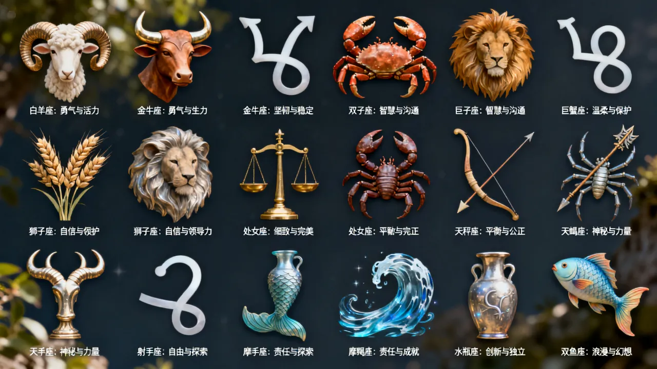 十二星座星空图标代表什么含义?十二星座星空图标高清图在哪里找? 十二星座星空图标代表什么含义?十二星座星空图标高清图在哪里找?