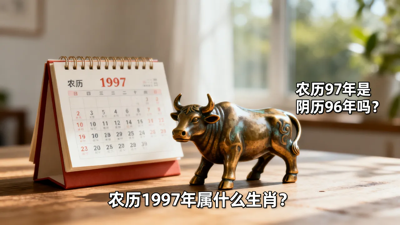 农历97年是阴历96年吗,农历1997年属什么生肖? 农历97年是阴历96年吗,农历1997年属什么生肖?