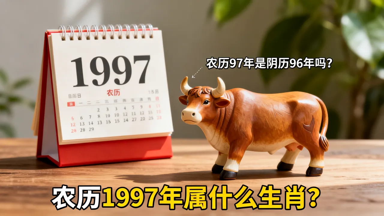 农历97年是阴历96年吗,农历1997年属什么生肖? 农历97年是阴历96年吗,农历1997年属什么生肖?