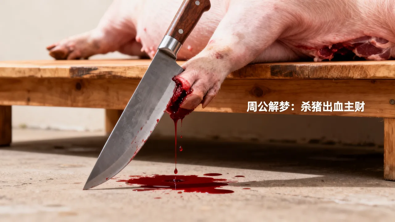 梦到杀猪血有什么意思，周公解梦梦见杀猪出血是什么预兆