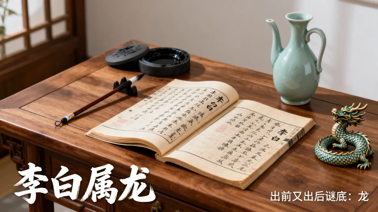 李白属什么生肖?出前又出后打一生肖谜底是什么 李白属什么生肖?出前又出后打一生肖谜底是什么