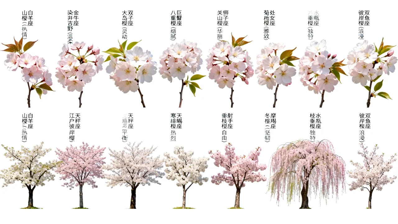 十二星座樱花分别代表什么?十二星座专属樱花是什么? 十二星座樱花分别代表什么?十二星座专属樱花是什么?