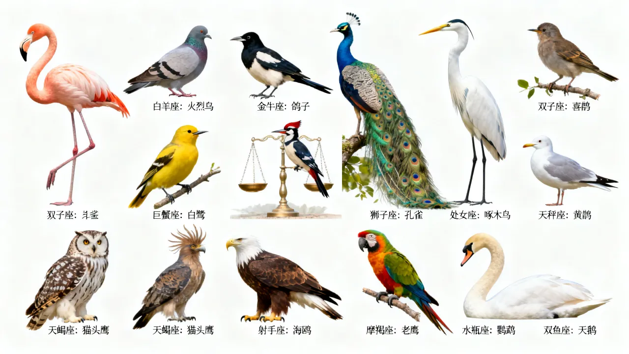 十二星座代表的小鸟是什么,十二星座各代表什么鸟? 十二星座代表的小鸟是什么,十二星座各代表什么鸟?