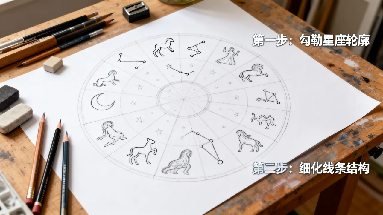 素描十二星座画怎么画,简单绘画步骤有哪些呢? 素描十二星座画怎么画,简单绘画步骤有哪些呢?