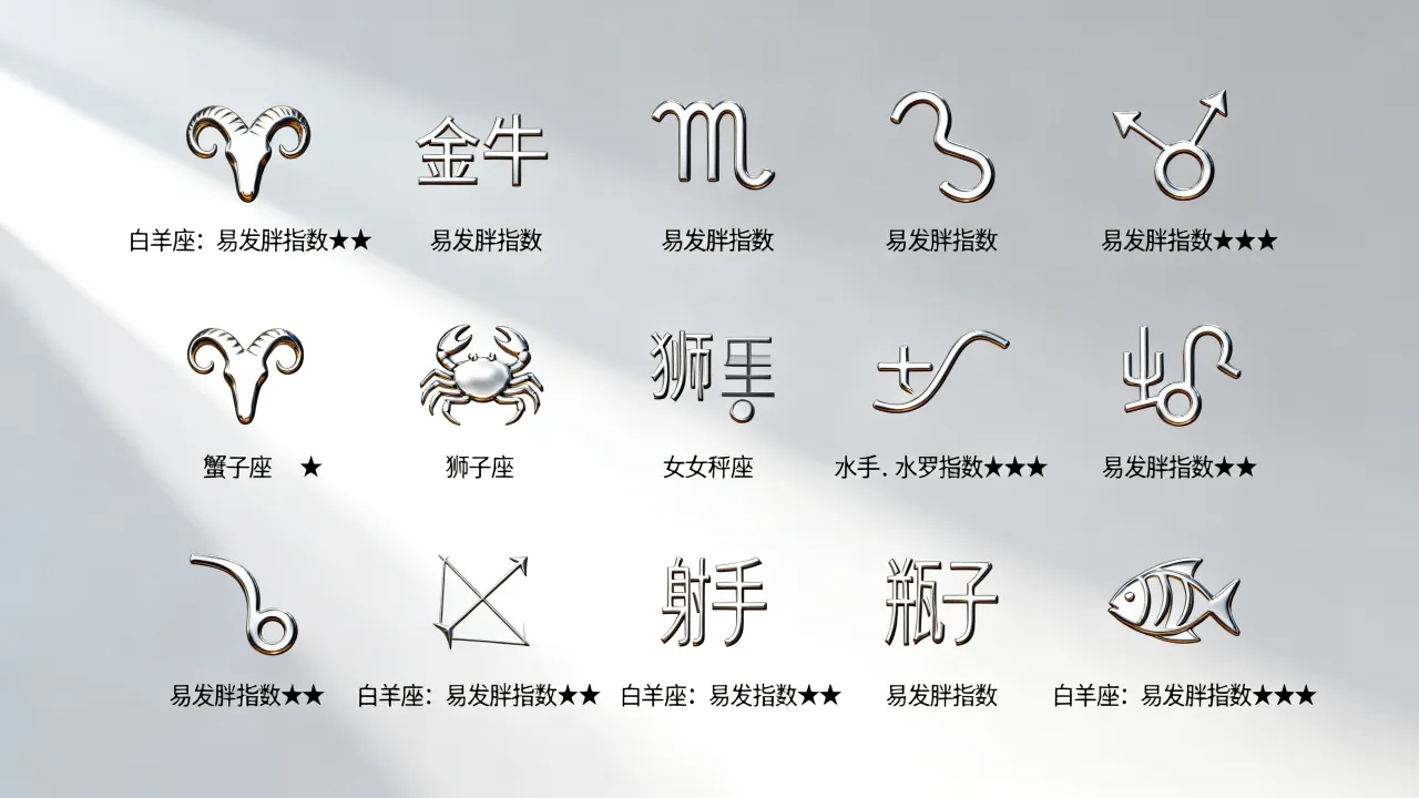 十二星座谁的身材最差，容易发胖的星座有哪些