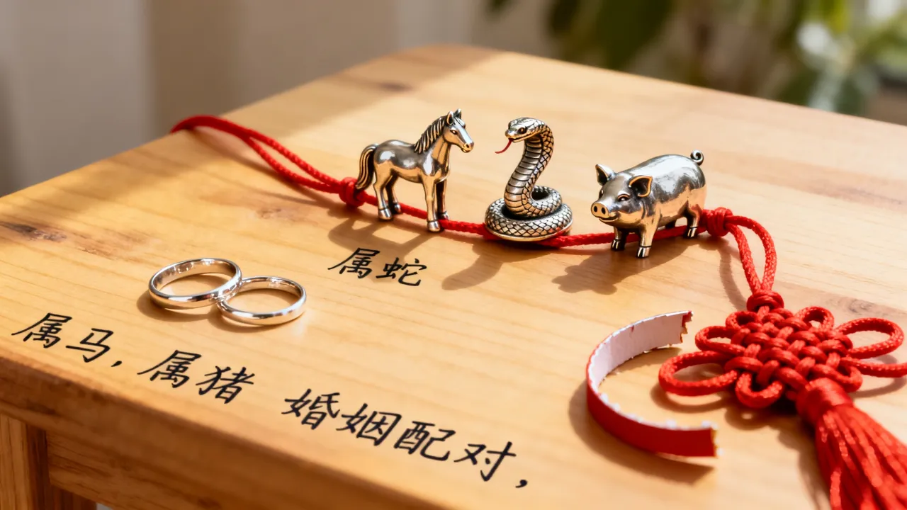属马配对属蛇属猪好吗婚姻，属马与蛇相冲吗属猪婚姻如何？