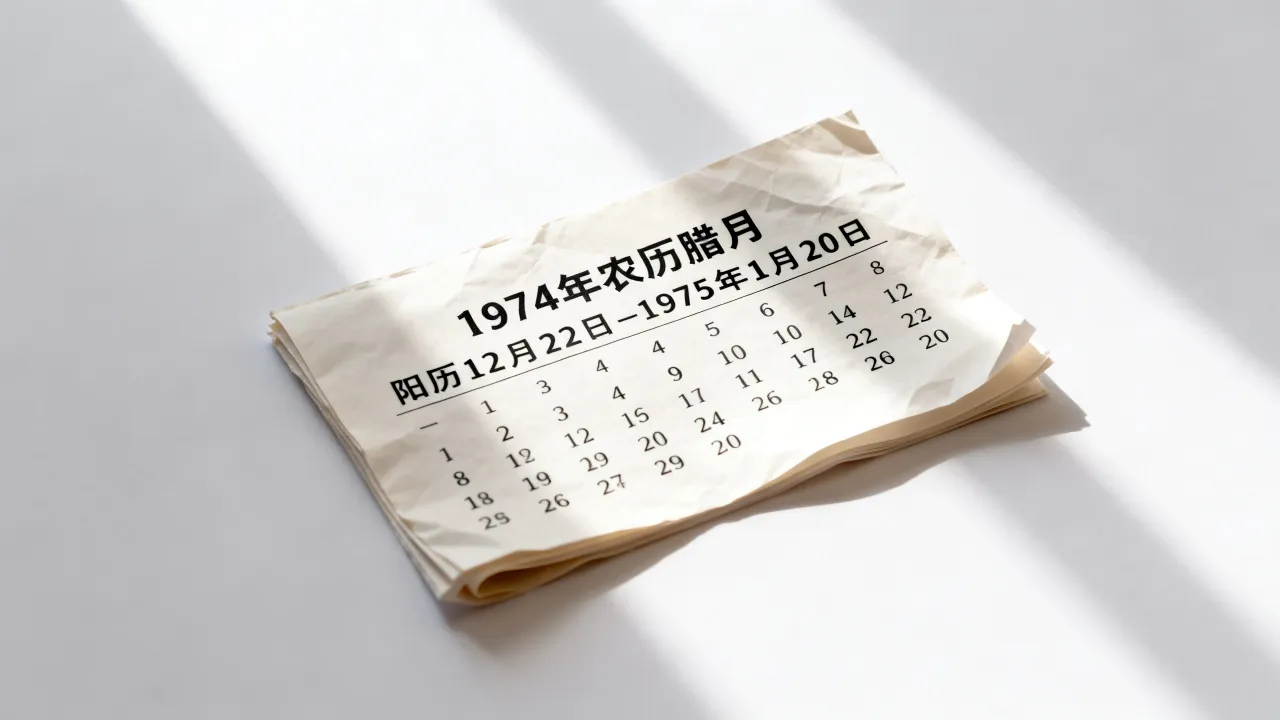 1974年阴历腊月日历表查询,农历腊月对应阳历哪几天? 1974年阴历腊月日历表查询,农历腊月对应阳历哪几天?