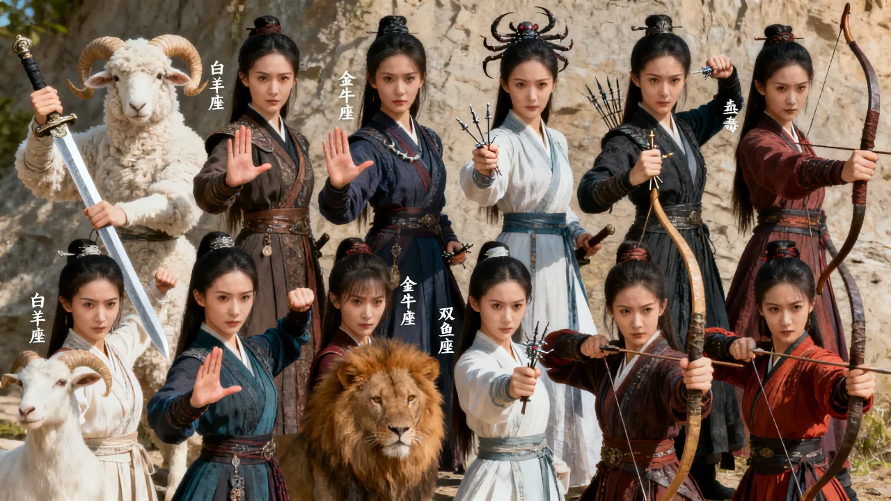 十二星座武侠女谁最厉害?各星座武功排名榜 十二星座武侠女谁最厉害?各星座武功排名榜