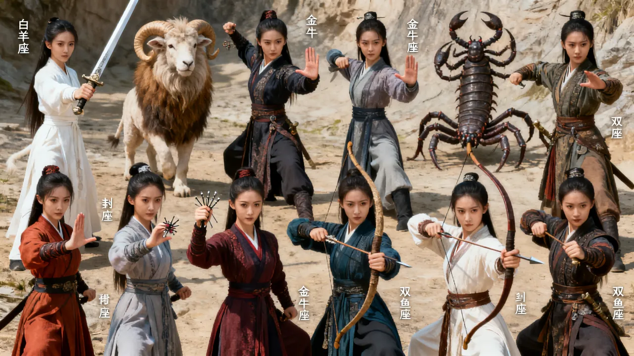 十二星座武侠女谁最厉害?各星座武功排名榜 十二星座武侠女谁最厉害?各星座武功排名榜