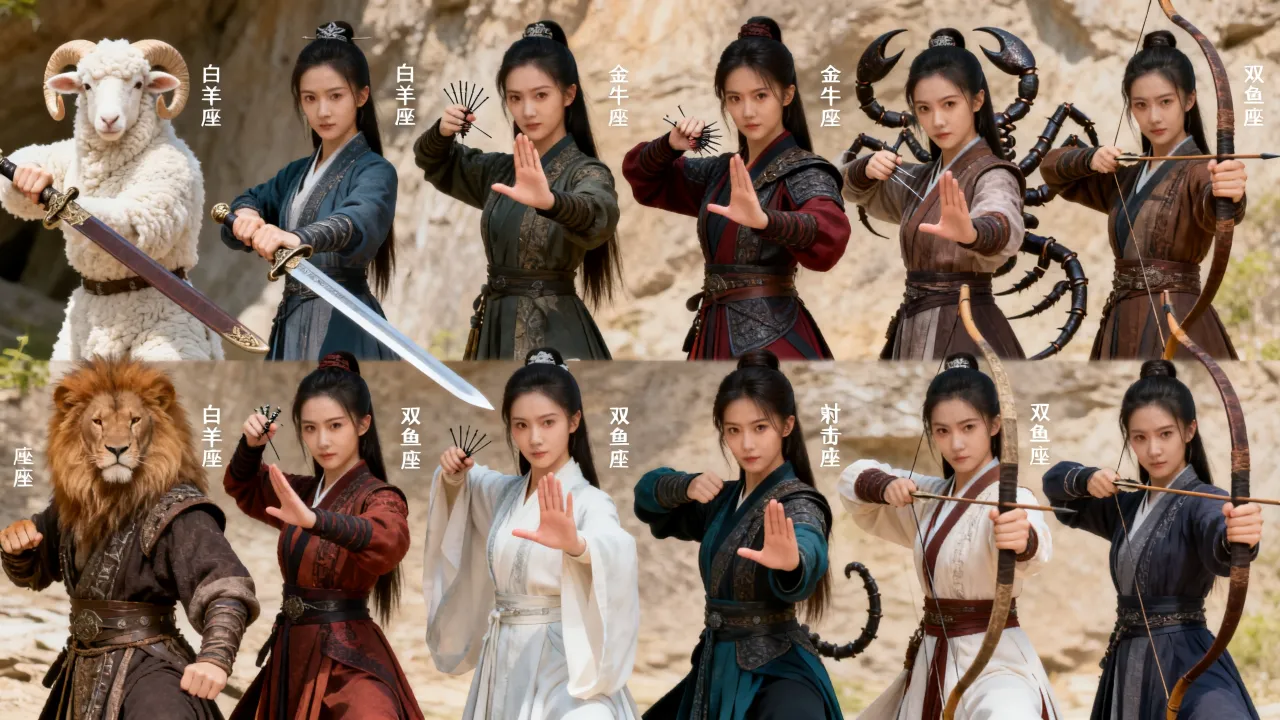 十二星座武侠女谁最厉害?各星座武功排名榜 十二星座武侠女谁最厉害?各星座武功排名榜