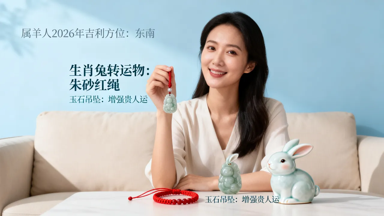 31岁属羊人运势如何吉利，2026年生肖兔转运物有哪些？