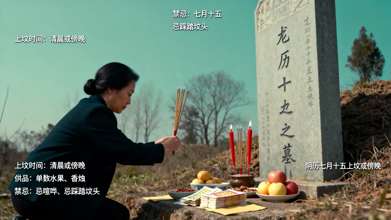 阴历七月十五上坟吗，七月十五上坟有什么讲究和禁忌