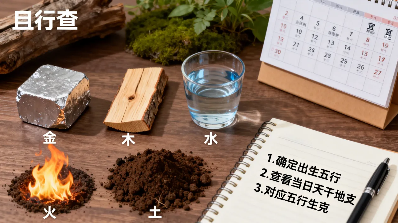 怎么看吉凶宜忌五行？每日宜忌吉凶如何自查五行？