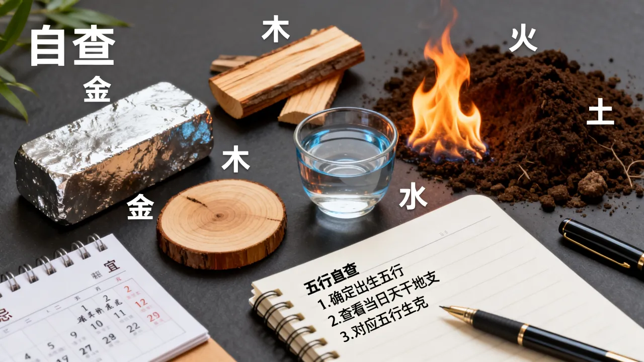 怎么看吉凶宜忌五行？每日宜忌吉凶如何自查五行？
