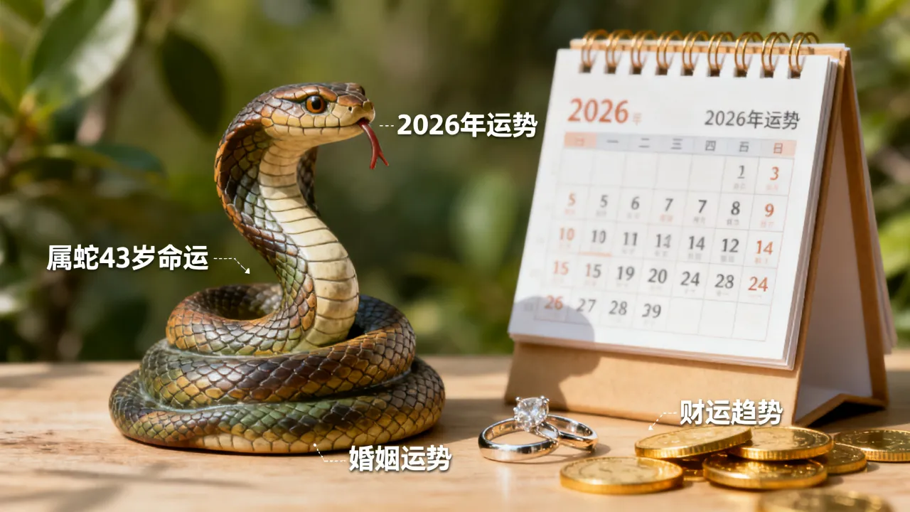 43岁属蛇命运如何,43岁属蛇婚姻财运2026年运势怎么样? 43岁属蛇命运如何,43岁属蛇婚姻财运2026年运势怎么样?