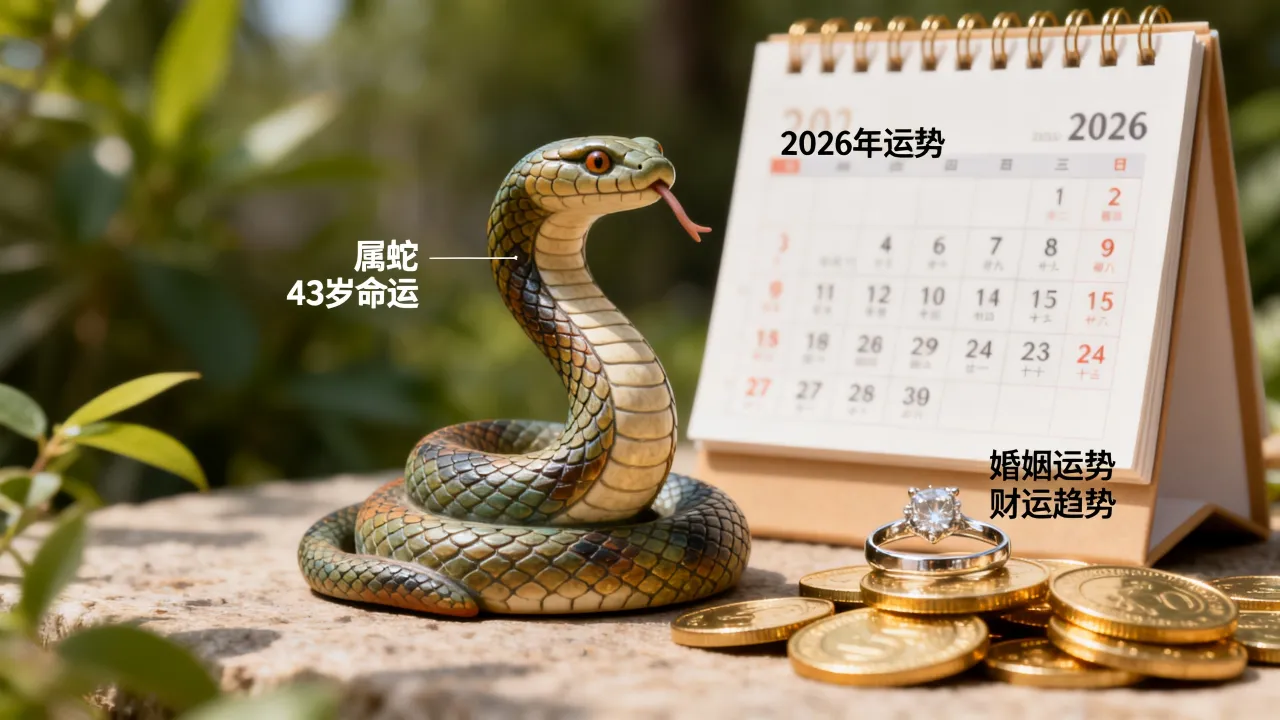 43岁属蛇命运如何,43岁属蛇婚姻财运2026年运势怎么样? 43岁属蛇命运如何,43岁属蛇婚姻财运2026年运势怎么样?
