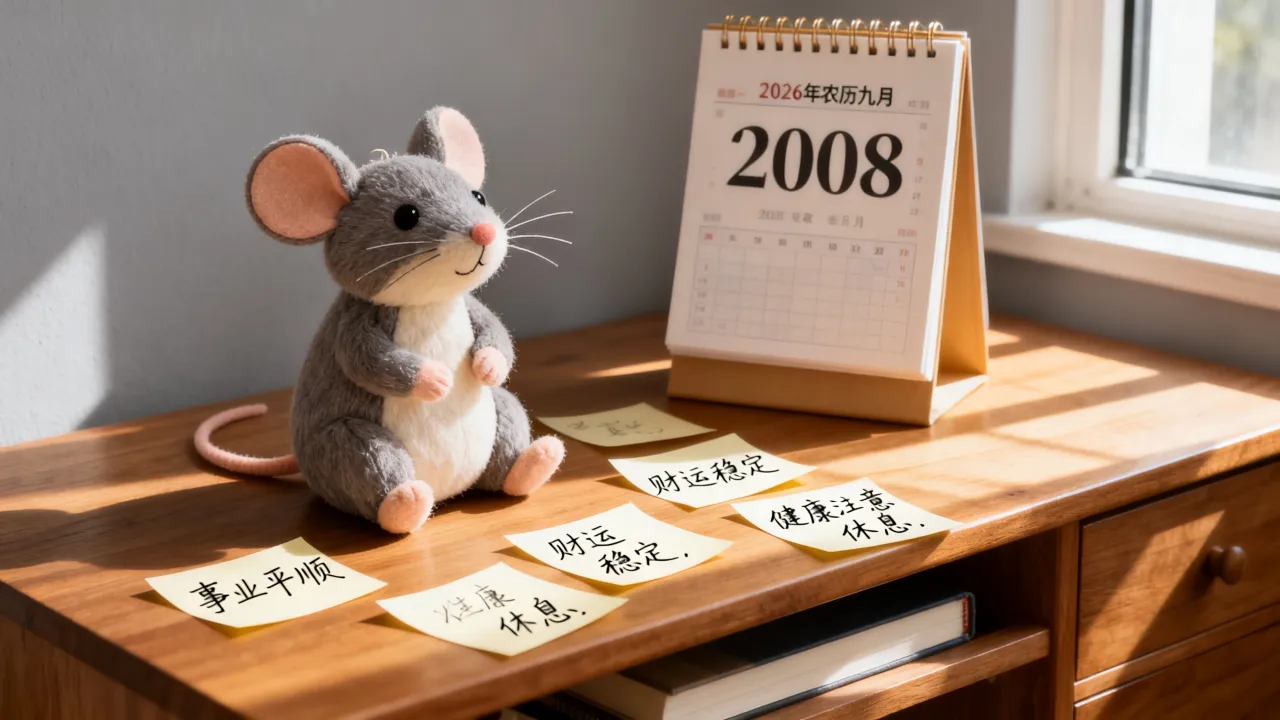 2008年属鼠人2026年农历九月运势如何，属鼠九月运势如何