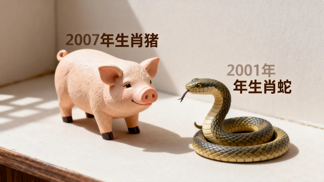 2007属什么生肖呢，01年属相是什么，属猪还是属蛇