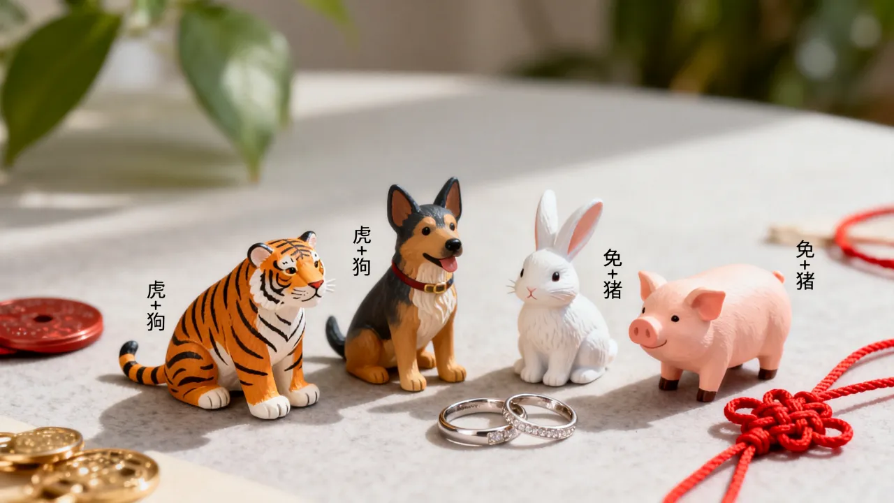 属虎和属狗的婚姻相配吗，属兔和属猪的婚姻合不合