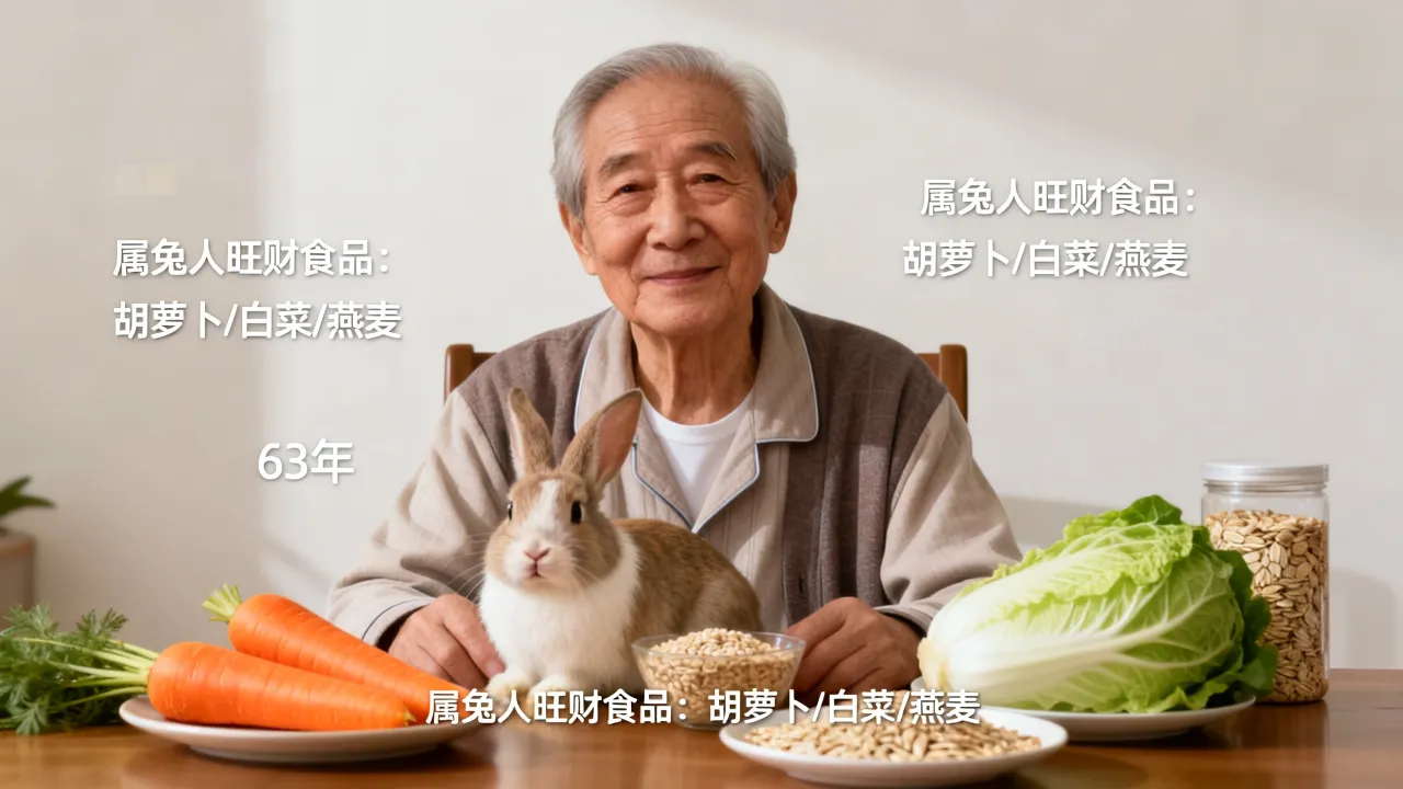 属兔人吃什么食品旺财,63年属兔人晚年如何度过? 属兔人吃什么食品旺财,63年属兔人晚年如何度过?