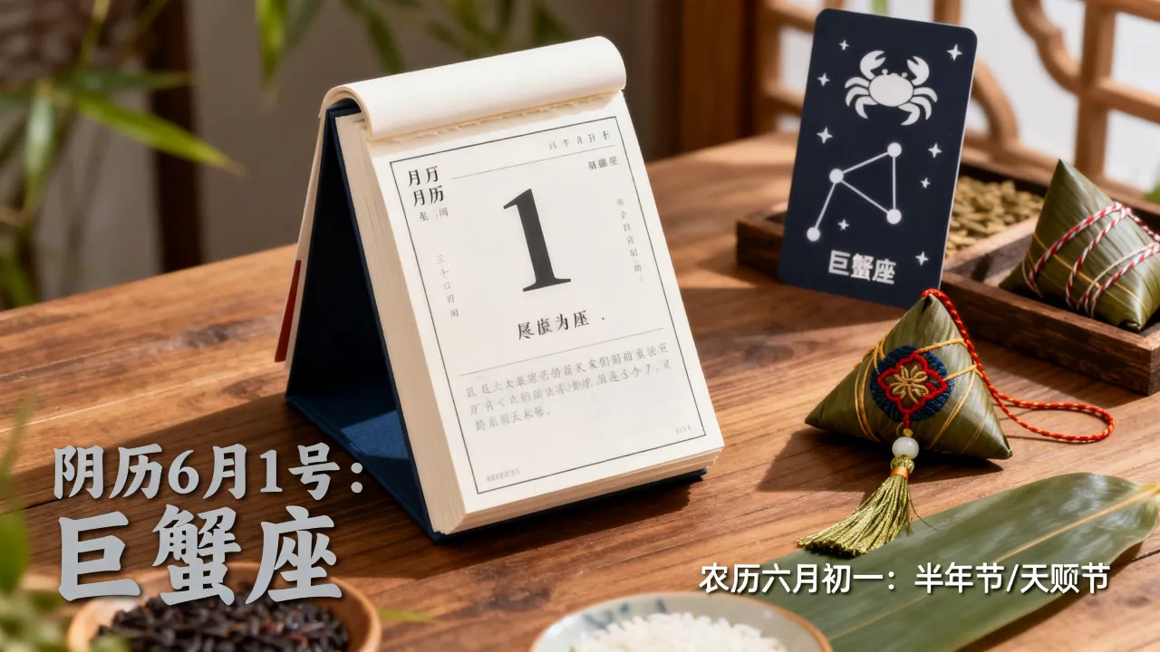 阴历6月1号是什么星座,农历六月初一是什么日子 阴历6月1号是什么星座,农历六月初一是什么日子