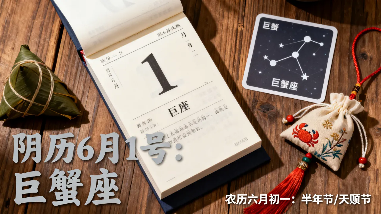 阴历6月1号是什么星座,农历六月初一是什么日子 阴历6月1号是什么星座,农历六月初一是什么日子