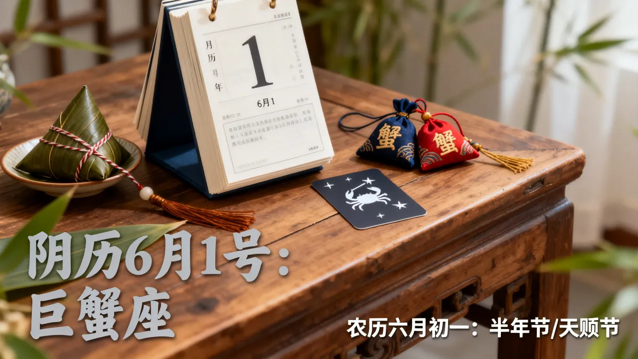 阴历6月1号是什么星座，农历六月初一是什么日子