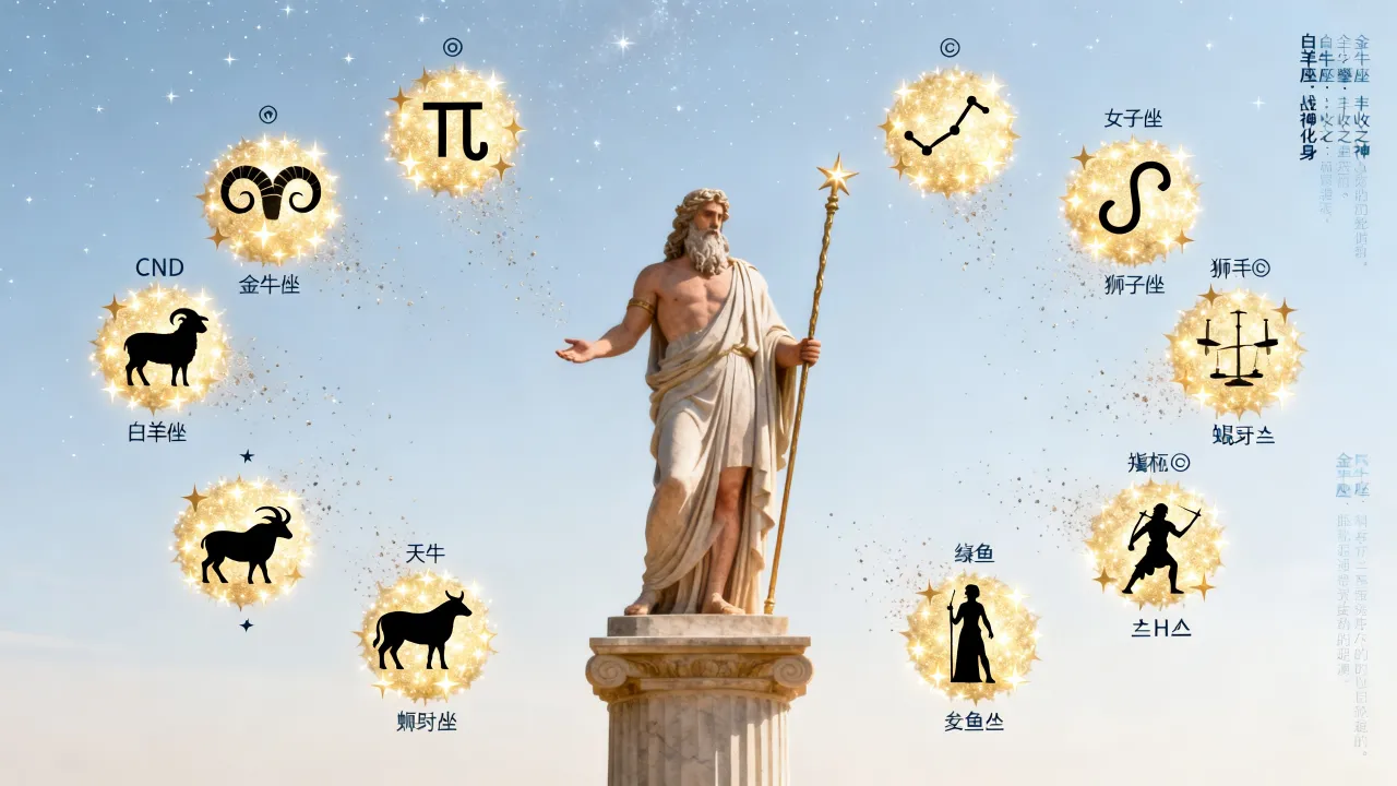 宙斯是如何创造十二星座的?十二星座起源神话故事 宙斯是如何创造十二星座的?十二星座起源神话故事